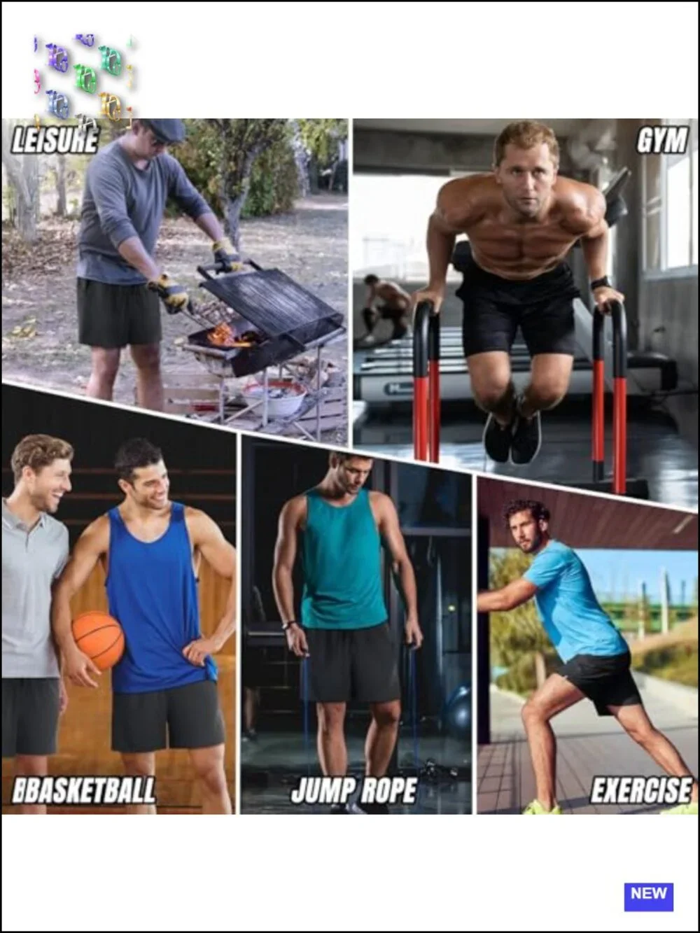 3 Pack Men's Athletic Running Shorts 5 Inch Quick Dry with Zip Pockets